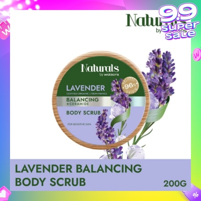 NATURALS BY WATSONS Lavender + Ceramide Balancing Body Scrub (For Sensitive Skin) 200g