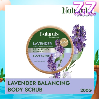 NATURALS BY WATSONS Lavender + Ceramide Balancing Body Scrub (For Sensitive Skin) 200g