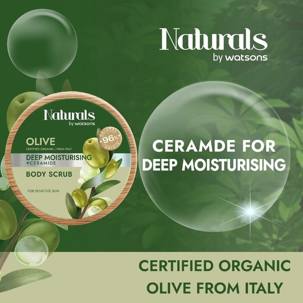 Olive + Ceramide Deep Moisturising Body Scrub (For Sensitive Skin) 200g