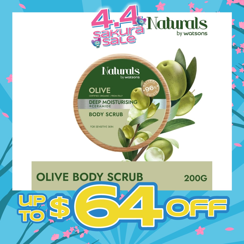 Olive + Ceramide Deep Moisturising Body Scrub (For Sensitive Skin) 200g