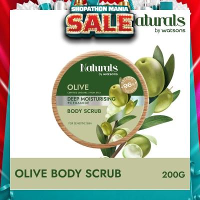 NATURALS BY WATSONS - Olive + Ceramide Deep Moisturising Body Scrub (For Sensitive Skin) 200g