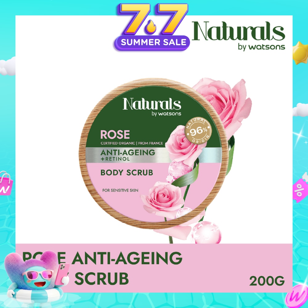 Rose + Retinol Anti-Ageing Body Scrub (For Sensitive Skin) 200g