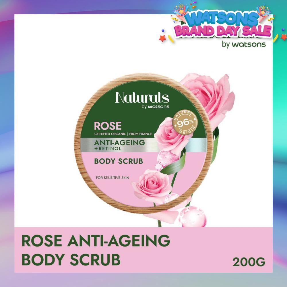 Rose + Retinol Anti-Ageing Body Scrub (For Sensitive Skin) 200g