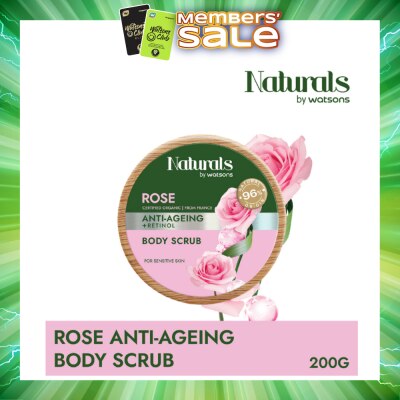 NATURALS BY WATSONS - Rose + Retinol Anti-Ageing Body Scrub (For Sensitive Skin) 200g