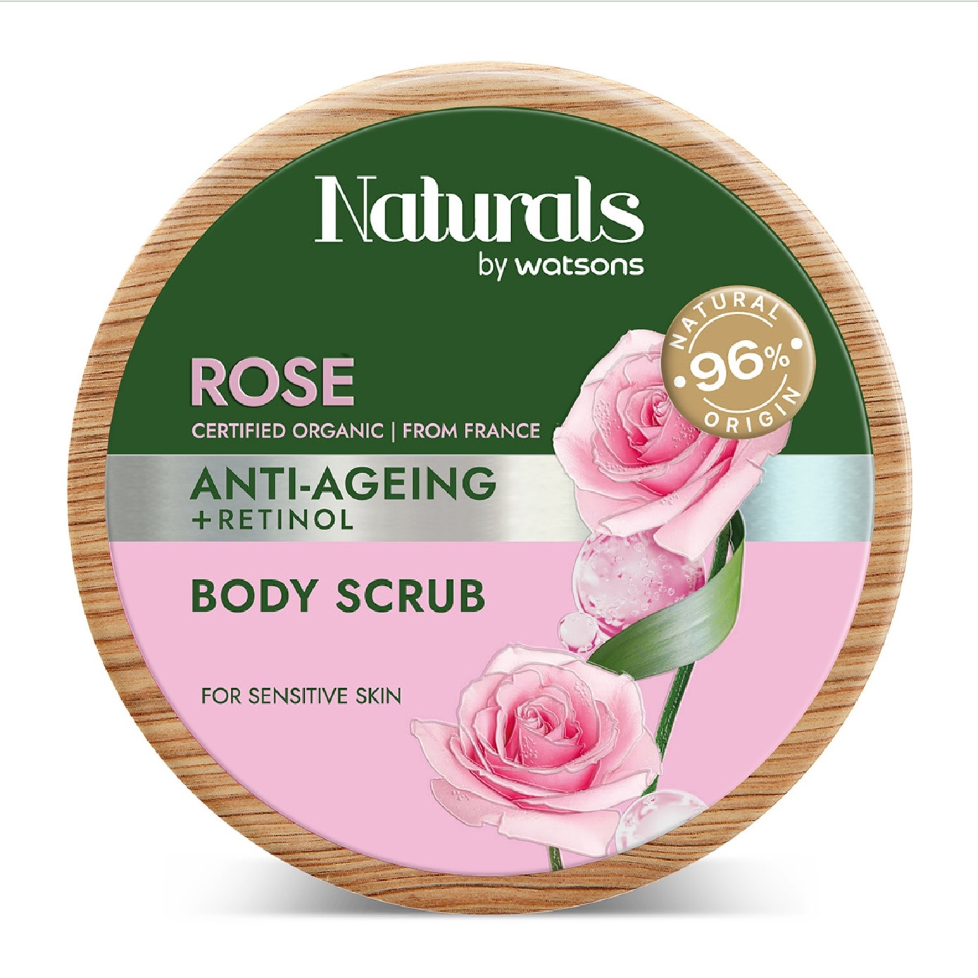 Rose + Retinol Anti-Ageing Body Scrub (For Sensitive Skin) 200g