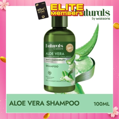 NATURALS BY WATSONS Aloe Vera + Peptide Anti-Dandruff Shampoo (For Dry & Dandruff-Prone Scalp) 100ml