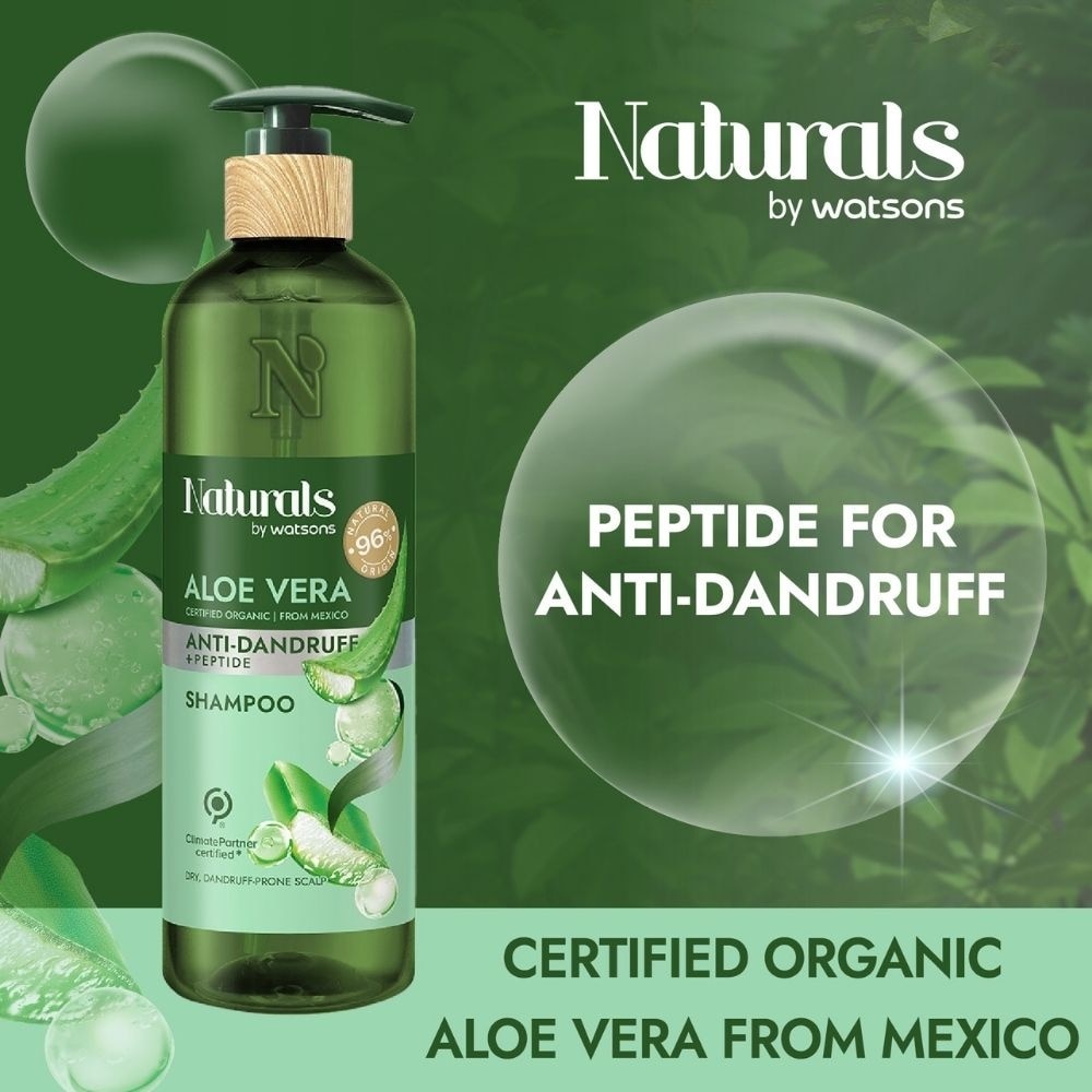 Aloe Vera + Peptide Anti-Dandruff Shampoo (For Dry & Dandruff-Prone Scalp) 490ml