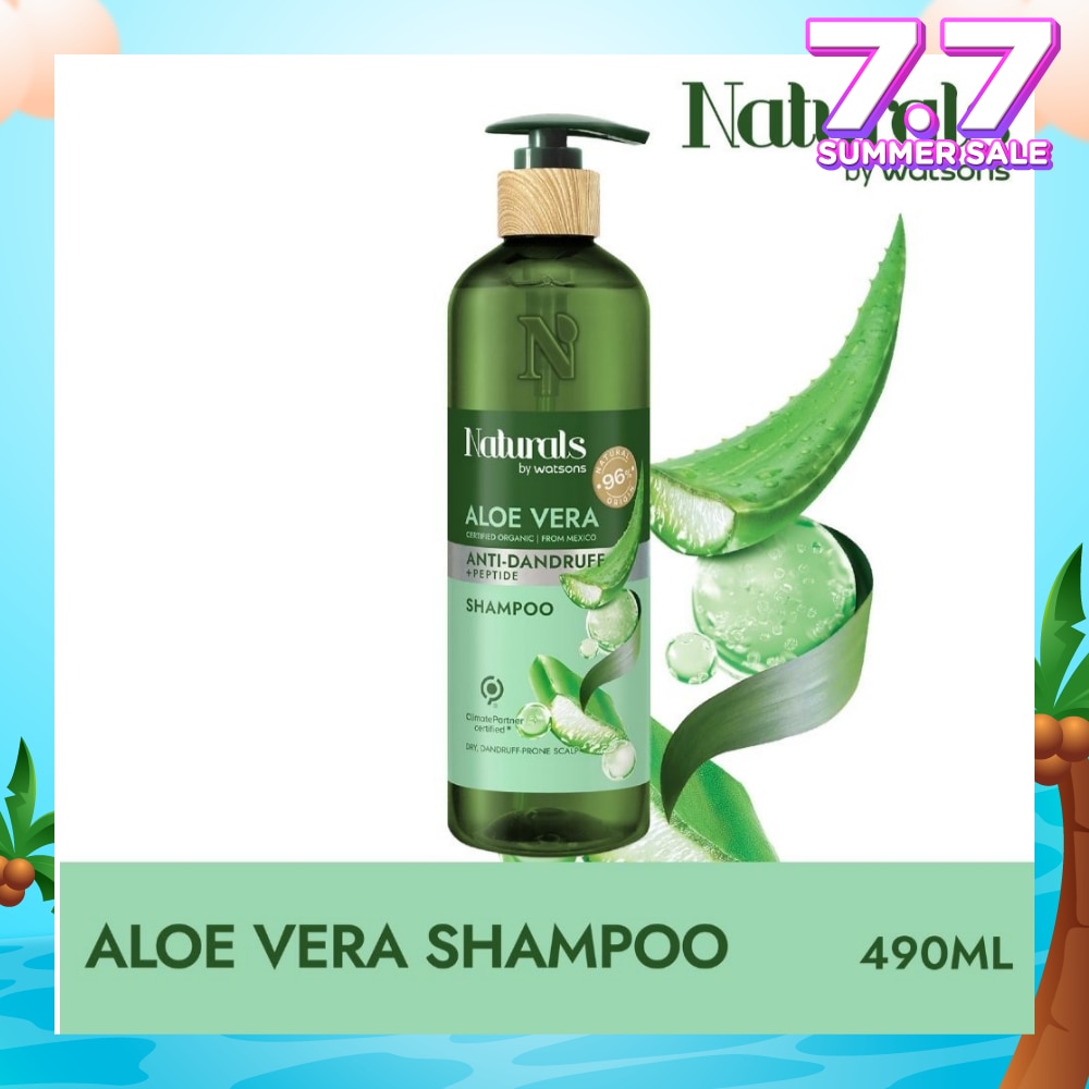 Aloe Vera + Peptide Anti-Dandruff Shampoo (For Dry & Dandruff-Prone Scalp) 490ml