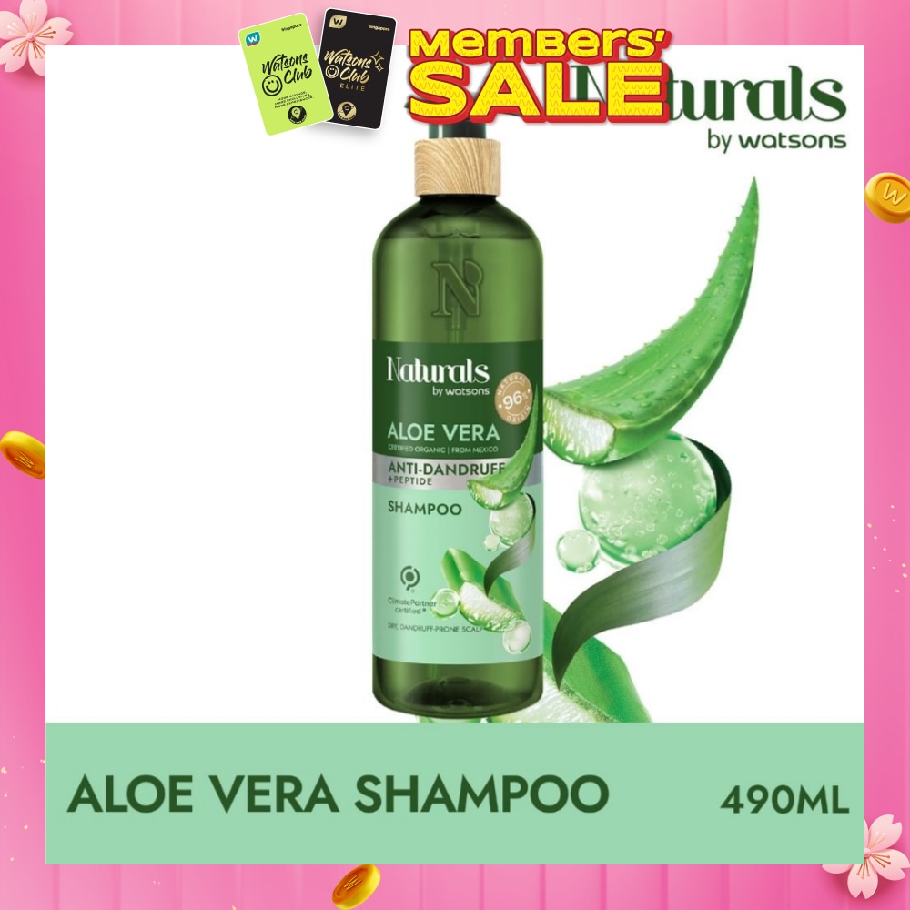 Aloe Vera + Peptide Anti-Dandruff Shampoo (For Dry & Dandruff-Prone Scalp) 490ml