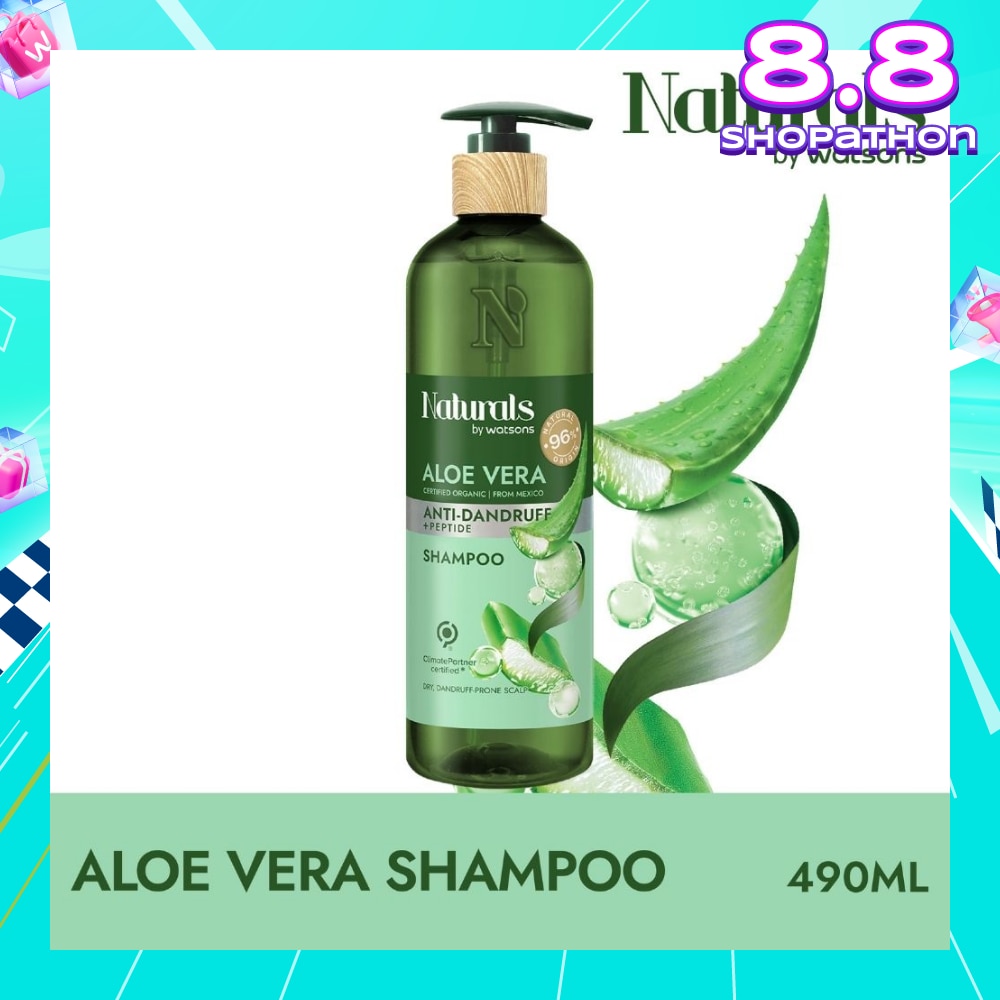 Aloe Vera + Peptide Anti-Dandruff Shampoo (For Dry & Dandruff-Prone Scalp) 490ml