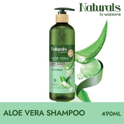 NATURALS BY WATSONS Aloe Vera + Peptide Anti-Dandruff Shampoo (For Dry & Dandruff-Prone Scalp) 490ml