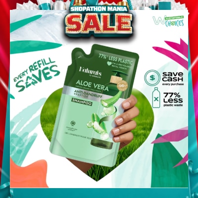 NATURALS BY WATSONS - Aloe Vera + Peptide Anti-Dandruff Shampoo Refill Pack  450ml