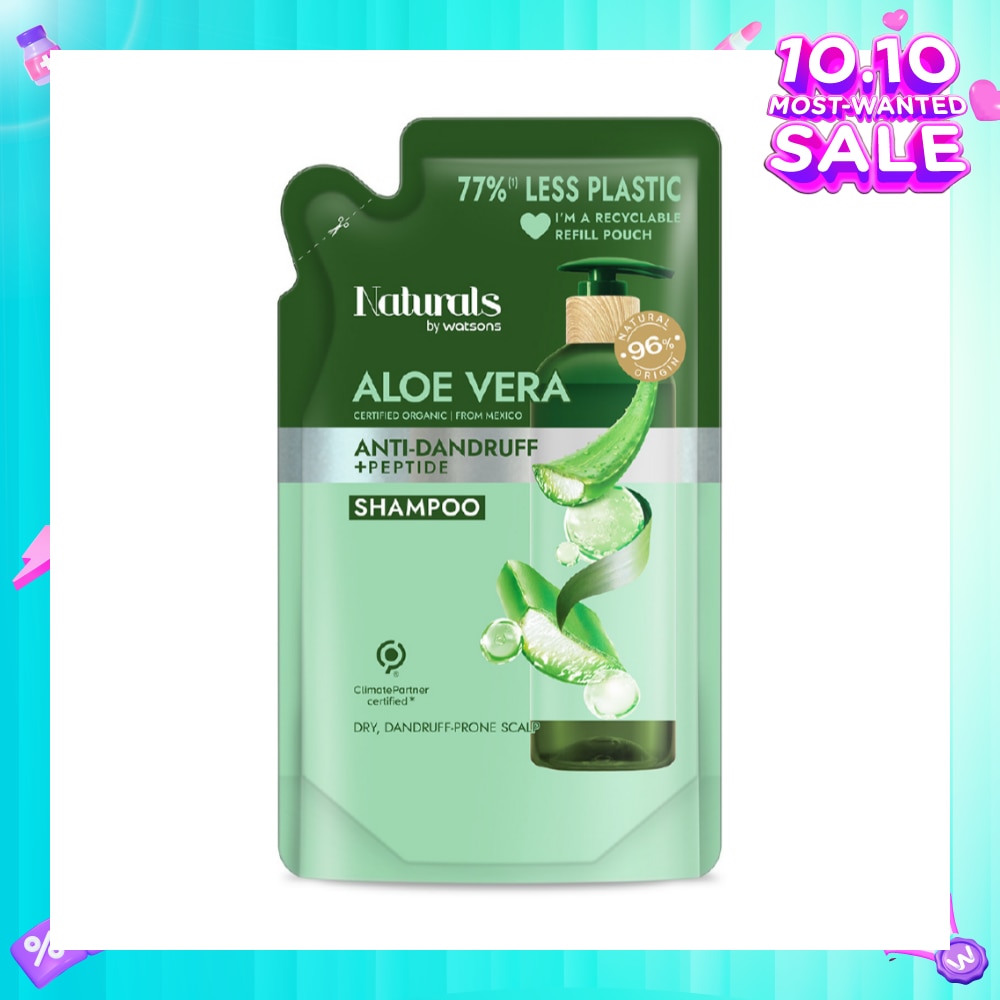 Aloe Vera + Peptide Anti-Dandruff Shampoo Refill Pack  450ml