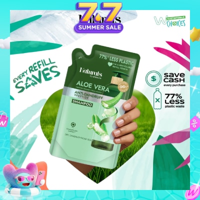 NATURALS BY WATSONS - Aloe Vera + Peptide Anti-Dandruff Shampoo Refill Pack 450ml