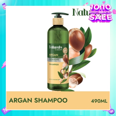 NATURALS BY WATSONS Argan + Ceramide Repairing Shampoo (For Dry & Damaged Hair) 490ml