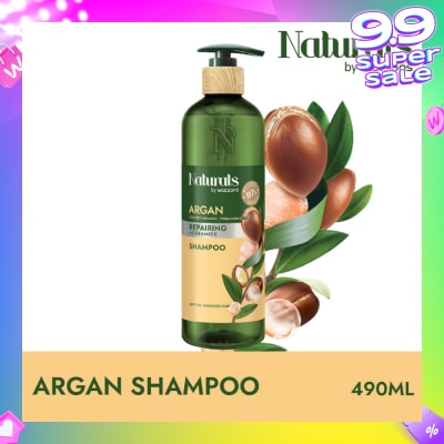 NATURALS BY WATSONS Argan + Ceramide Repairing Shampoo (For Dry & Damaged Hair) 490ml