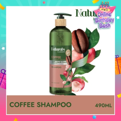 NATURALS BY WATSONS Coffee + Peptide Anti-Hair Fall Shampoo (For Thin & Fragile Hair) 490ml