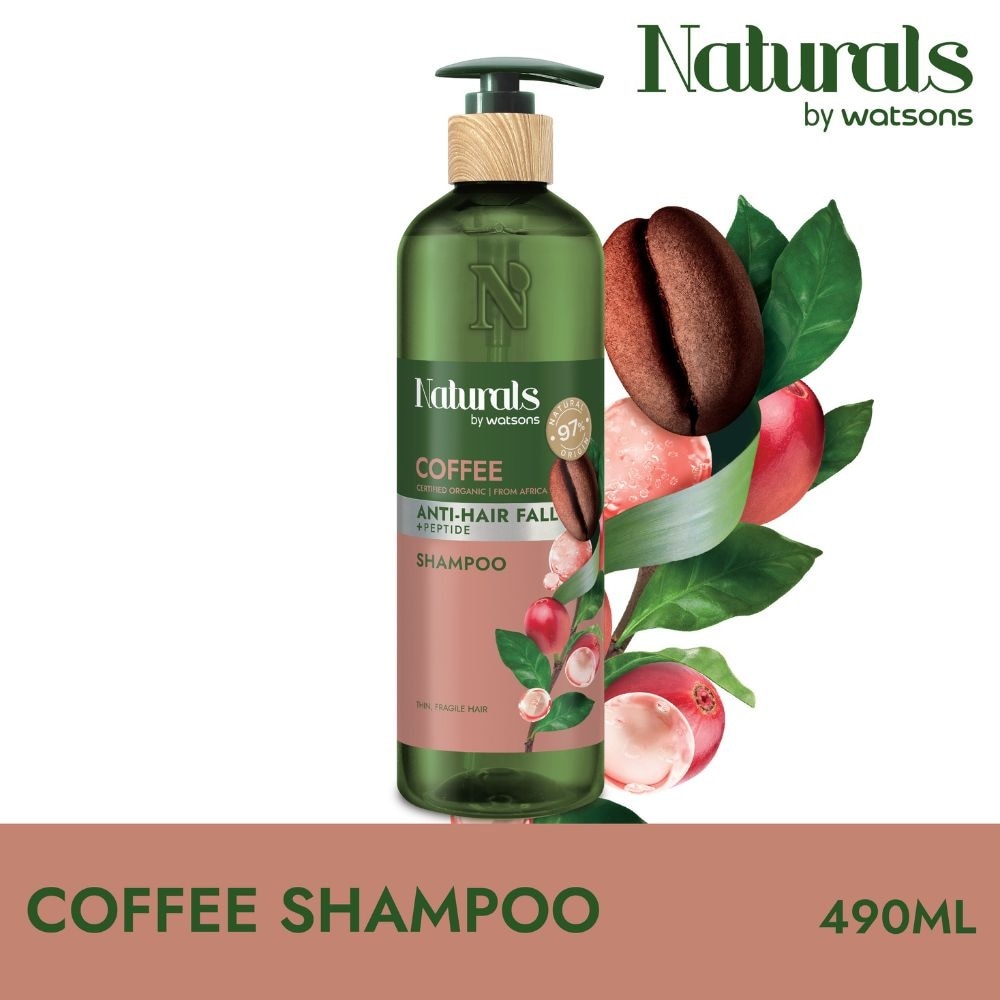 Coffee + Peptide Anti-Hair Fall Shampoo (For Thin & Fragile Hair) 490ml