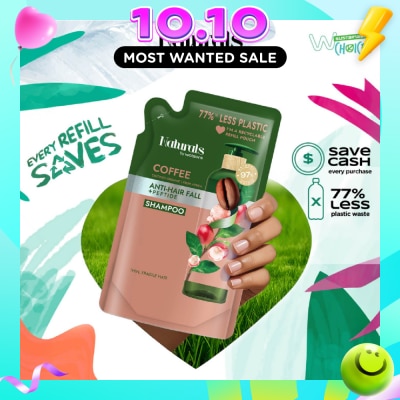 NATURALS BY WATSONS Coffee + Peptide Anti hair Fall Shampoo Refill Pack 450ml image