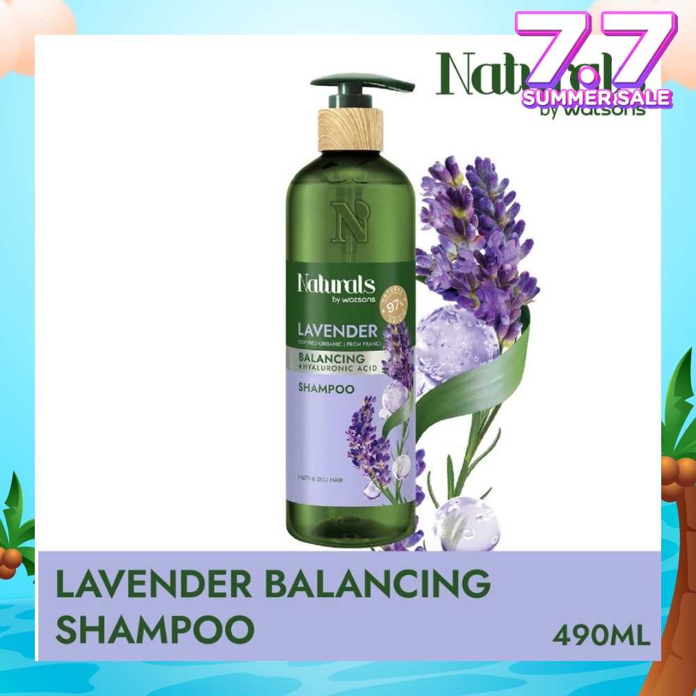 Lavender + Hyaluronic Acid Balancing Shampoo (For Frizzy & Dull Hair) 490ml