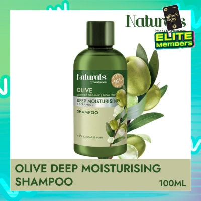 NATURALS BY WATSONS Olive + Ceramide Deep Moisturising Shampoo (For Thick & Coarse Hair) 100ml