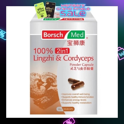 BORSCH MED 100% 2in1 Lingzhi And Cordyceps Powder Capsule