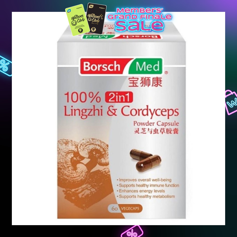 100% 2in1 Lingzhi And Cordyceps Powder Capsule