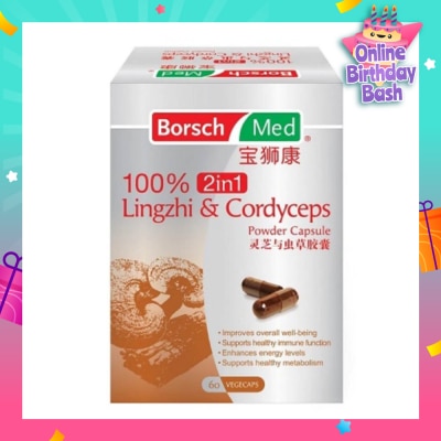 BORSCH MED 100% 2in1 Lingzhi And Cordyceps Powder Capsule