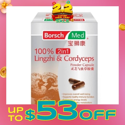 BORSCH MED 100% 2in1 Lingzhi And Cordyceps Powder Capsule