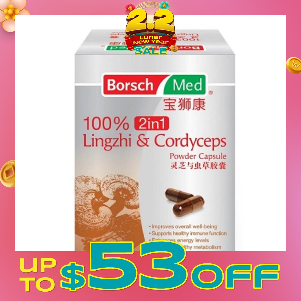 100% 2in1 Lingzhi And Cordyceps Powder Capsule
