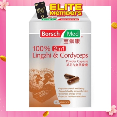 BORSCH MED 100% 2in1 Lingzhi And Cordyceps Powder Capsule