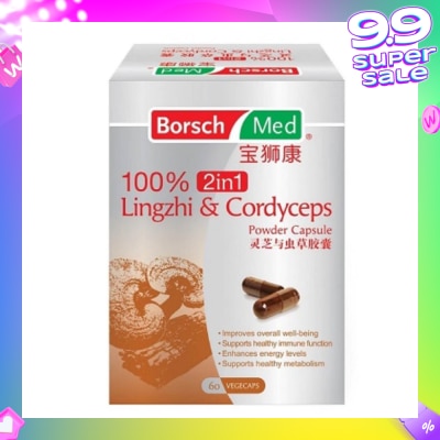 BORSCH MED 100% 2in1 Lingzhi And Cordyceps Powder Capsule