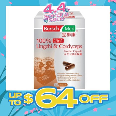 BORSCH MED - 100% 2in1 Lingzhi And Cordyceps Powder Capsule