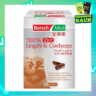 BORSCH MED 100% 2in1 Lingzhi And Cordyceps Powder Capsule