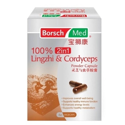 BORSCH MED 100% 2in1 Lingzhi And Cordyceps Powder Capsule