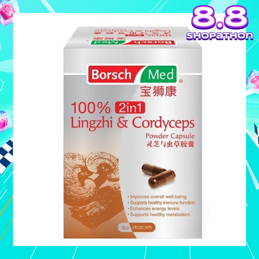 100% 2in1 Lingzhi And Cordyceps Powder Capsule
