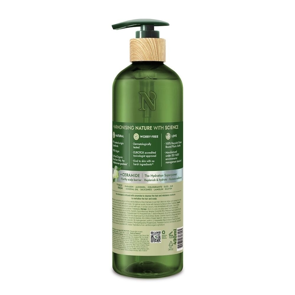 Olive + Ceramide Deep Moisturising Shampoo (For Thick & Coarse Hair) 490ml