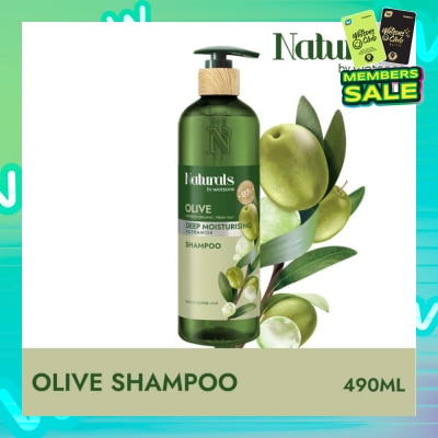 NATURALS BY WATSONS Olive + Ceramide Deep Moisturising Shampoo (For Thick & Coarse Hair) 490ml