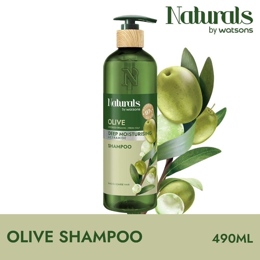 Olive + Ceramide Deep Moisturising Shampoo (For Thick & Coarse Hair) 490ml