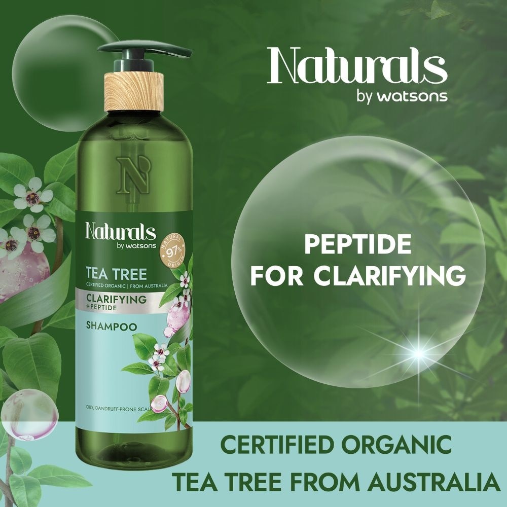 Tea Tree + Peptide Clarifying Shampoo (For Oily & Dandruff-Prone Scalp) 490ml