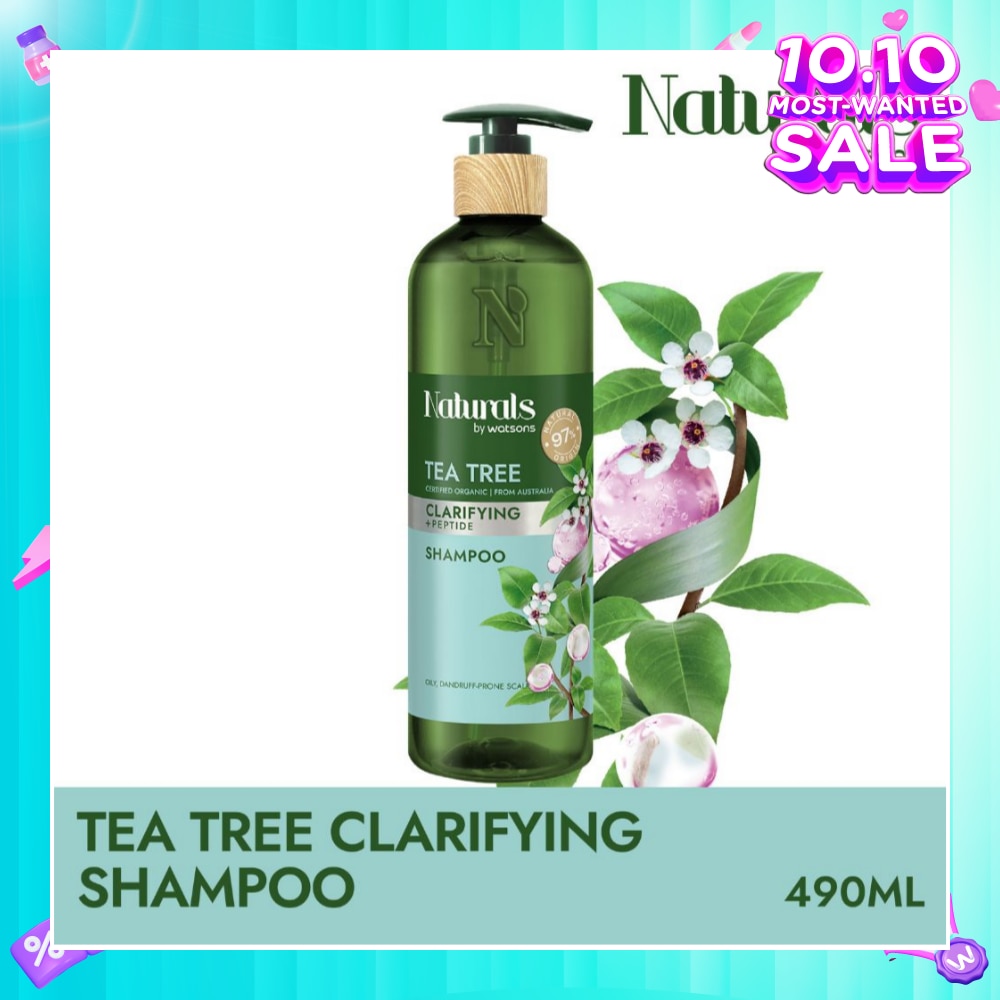 Tea Tree + Peptide Clarifying Shampoo (For Oily & Dandruff-Prone Scalp) 490ml
