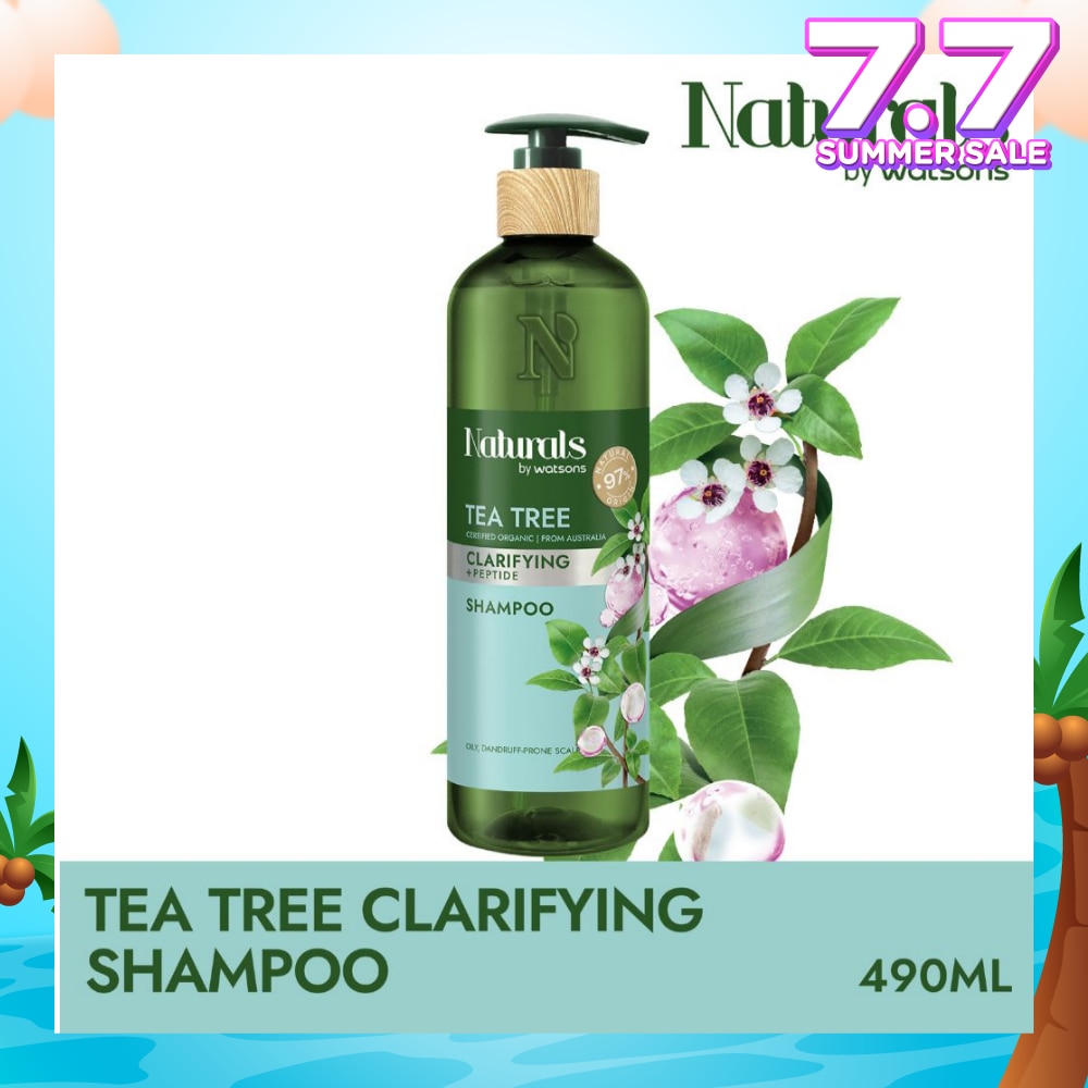 Tea Tree + Peptide Clarifying Shampoo (For Oily & Dandruff-Prone Scalp) 490ml