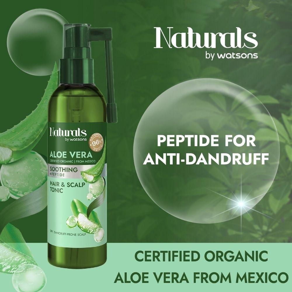 Aloe Vera + Peptide Hair & Scalp Tonic (For Dry & Dandruff-Prone Scalp) 120ml