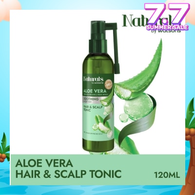 NATURALS BY WATSONS Aloe Vera + Peptide Hair & Scalp Tonic (For Dry & Dandruff-Prone Scalp) 120ml
