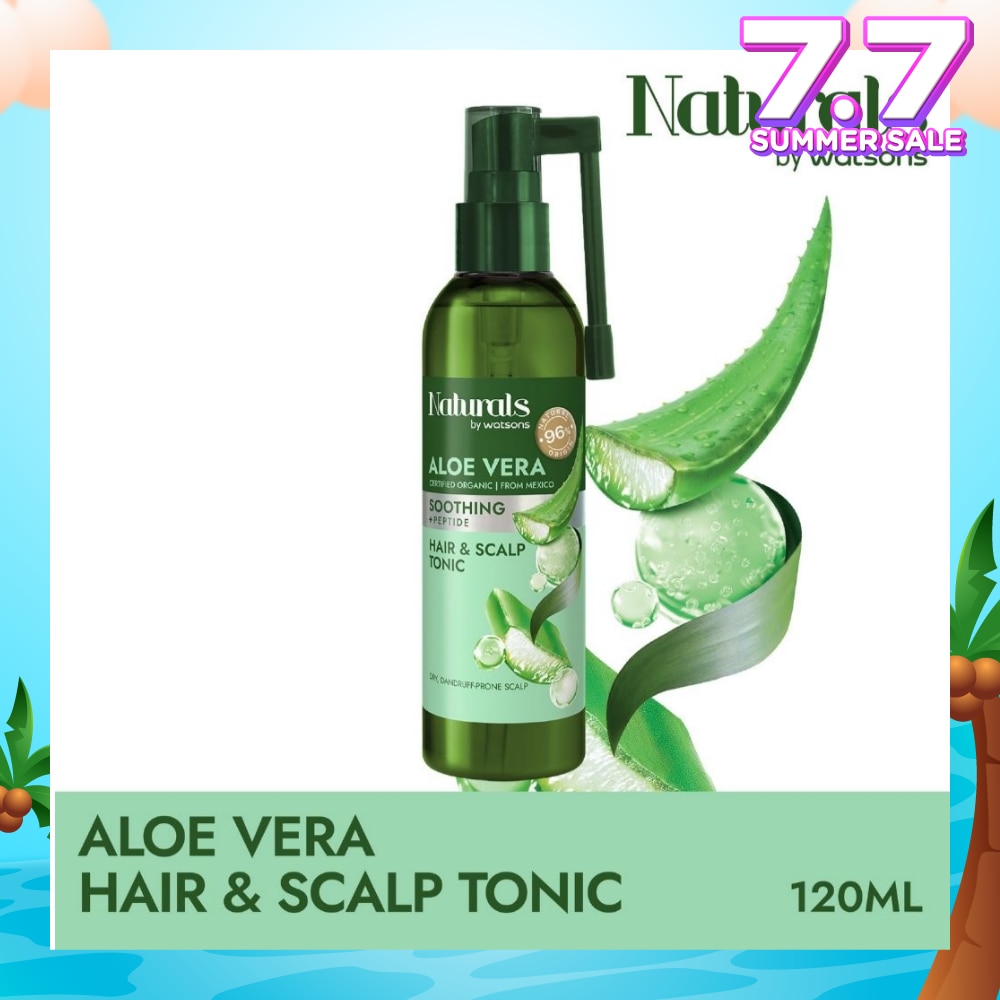 Aloe Vera + Peptide Hair & Scalp Tonic (For Dry & Dandruff-Prone Scalp) 120ml