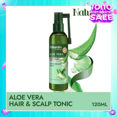 NATURALS BY WATSONS Aloe Vera + Peptide Hair & Scalp Tonic (For Dry & Dandruff-Prone Scalp) 120ml