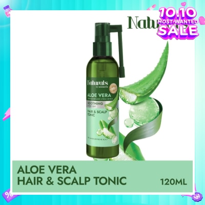 NATURALS BY WATSONS Aloe Vera + Peptide Hair & Scalp Tonic (For Dry & Dandruff-Prone Scalp) 120ml
