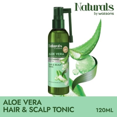 NATURALS BY WATSONS Aloe Vera + Peptide Hair & Scalp Tonic (For Dry & Dandruff-Prone Scalp) 120ml