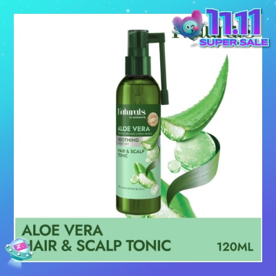 NATURALS BY WATSONS Aloe Vera + Peptide Hair & Scalp Tonic (For Dry & Dandruff-Prone Scalp) 120ml