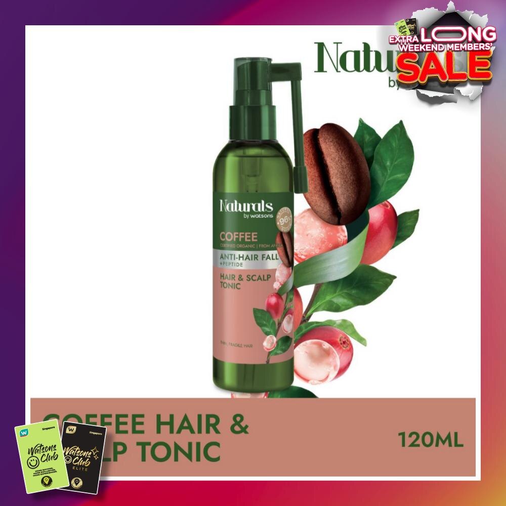 Coffee + Peptide Anti-Hair Fall Hair & Scalp Tonic (For Thin & Fragile Hair) 120ml